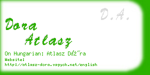 dora atlasz business card